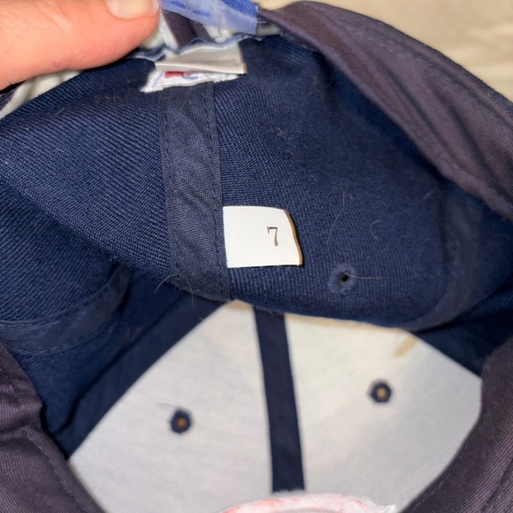 Chicago Bears Navy fitted Hat with Orange 'C' Logo - Picture 4 of 5